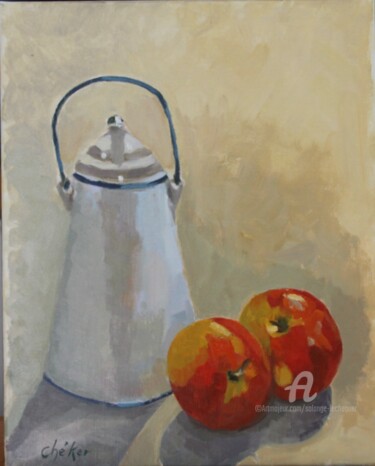 Pot à lait et pommes