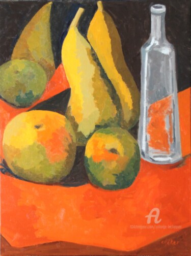 Fruits et bouteille Limoncino