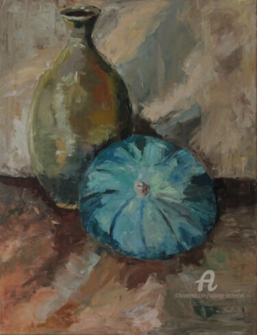 Courge bleue de Hongrie et vase